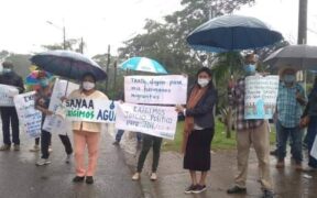 Sectores sociales protestan nuevamente en La Ceiba